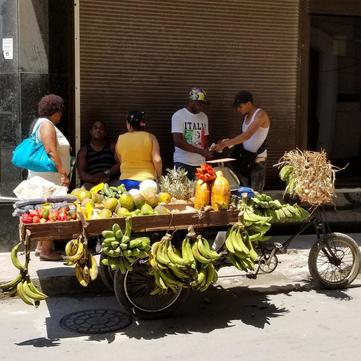 Fruit Vendor, Street Food, Havana Cuba by travel blogger Tracy Cahill