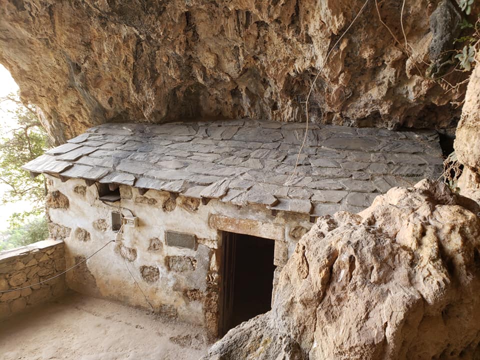 The tiny Greek Orthodox church inside the Agia Sophia Cave, Crete by Tracy Cahill